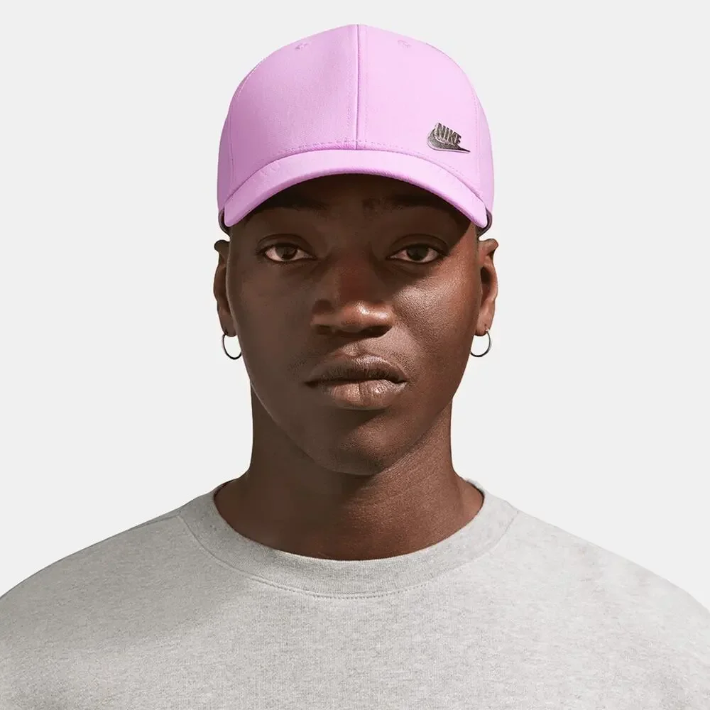 Nike Dri-FIT Club Cap Structured Metal Logo Light Magenta Size M/L FB5371-503